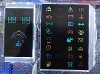 Vehicle instrument LCD display